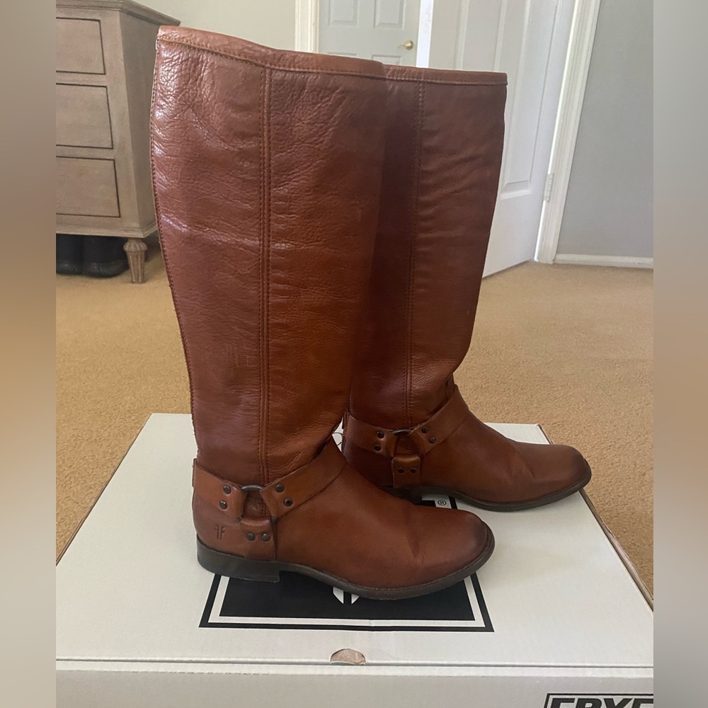 Frye Phillip Harness Tall Boots